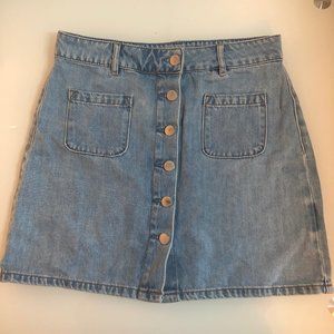 Garage Denim Skirt